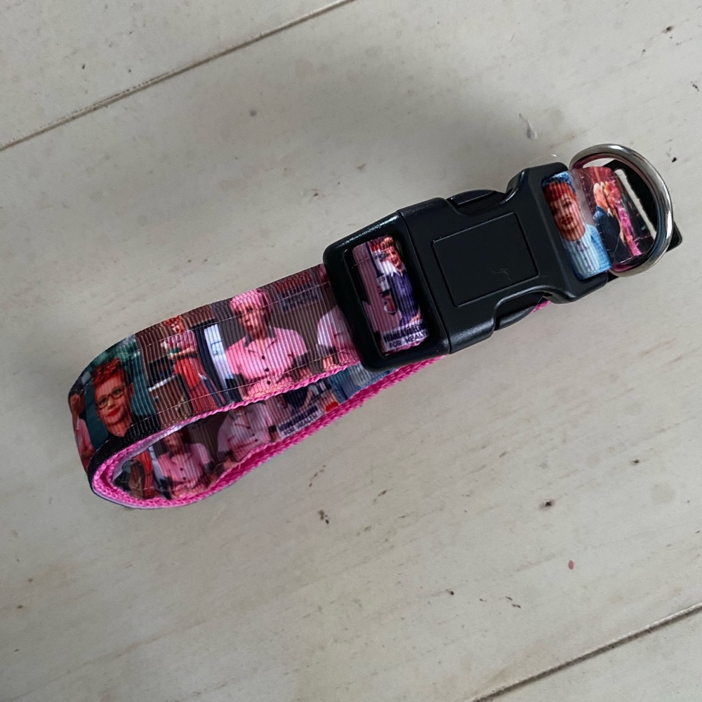 Love lucy ricky 80s dog collar leash set 2pc large pet pink classic comedy show - Picture 6 of 6